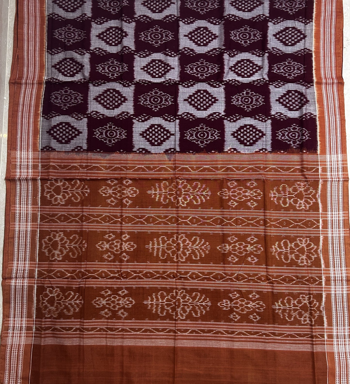 Odisha Handloom Sambalpuri Bomkai Pure Cotton Saree