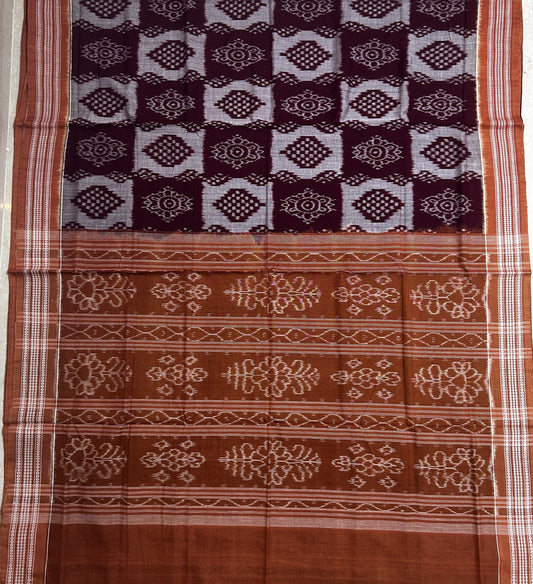 Odisha Handloom Sambalpuri Bomkai Pure Cotton Saree