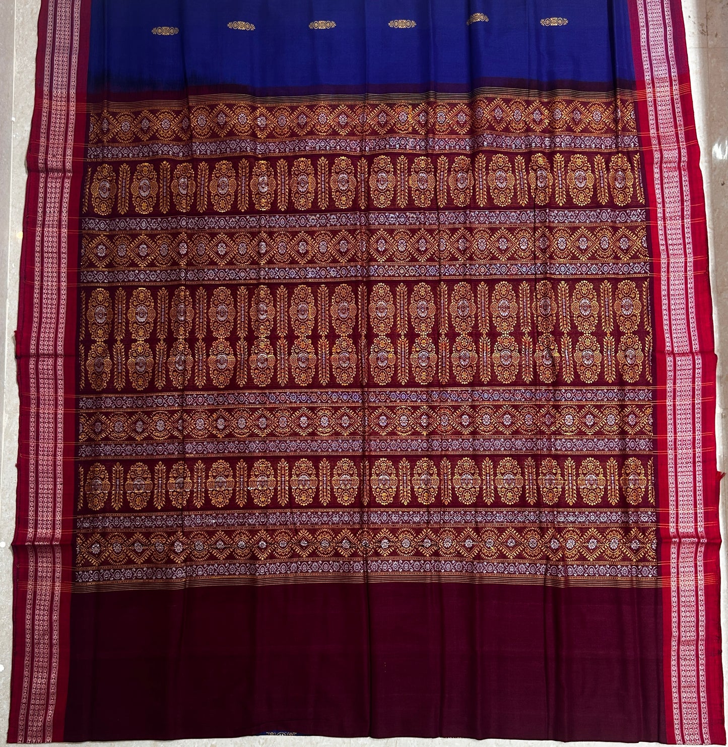 Odisha Handloom Pure Cotton latest design sambalpuri saree for govt women officers