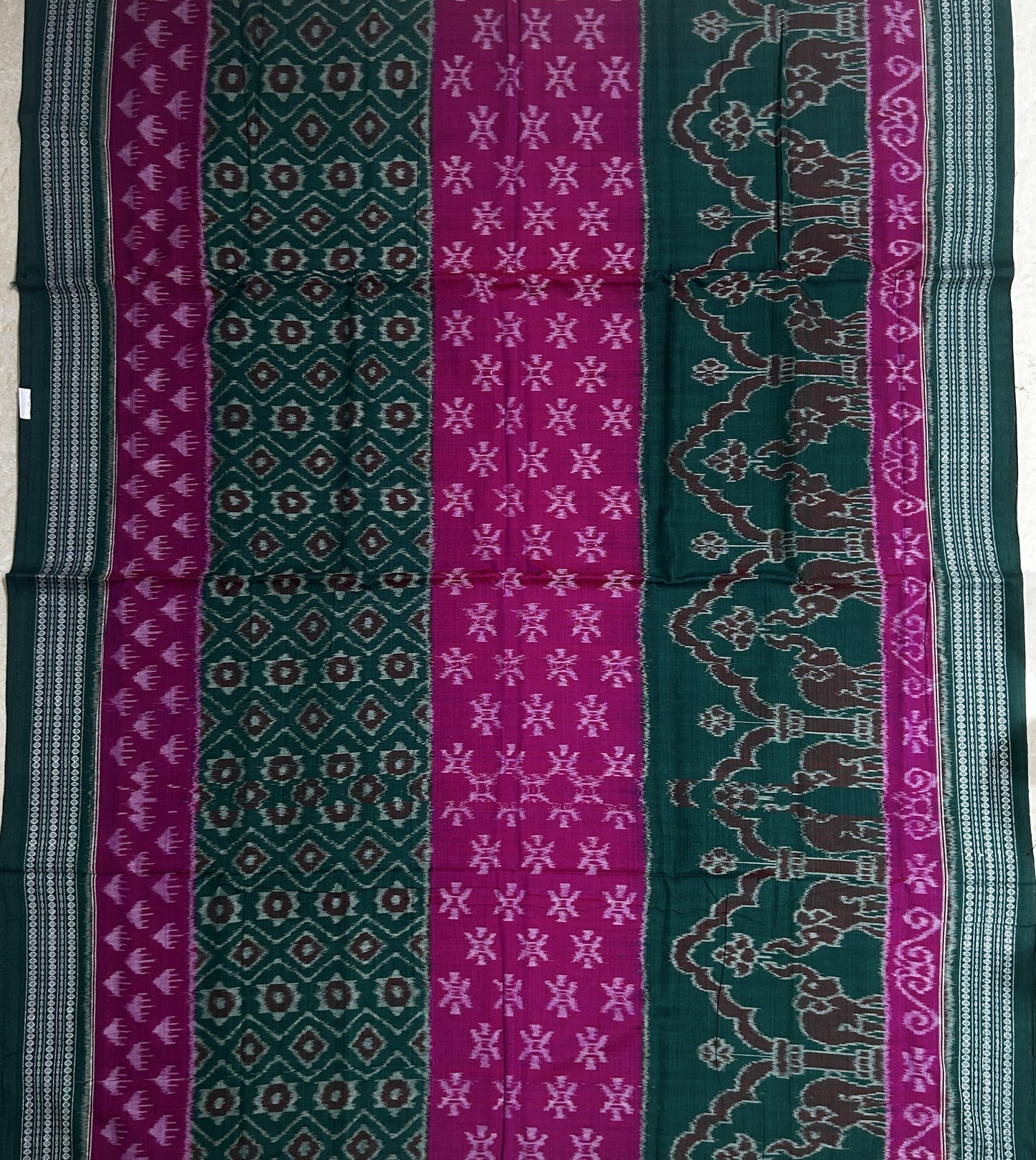 Odisha Handloom Pure sambalpuri bomkai Cotton Bridal Cotton Saree for Gifting