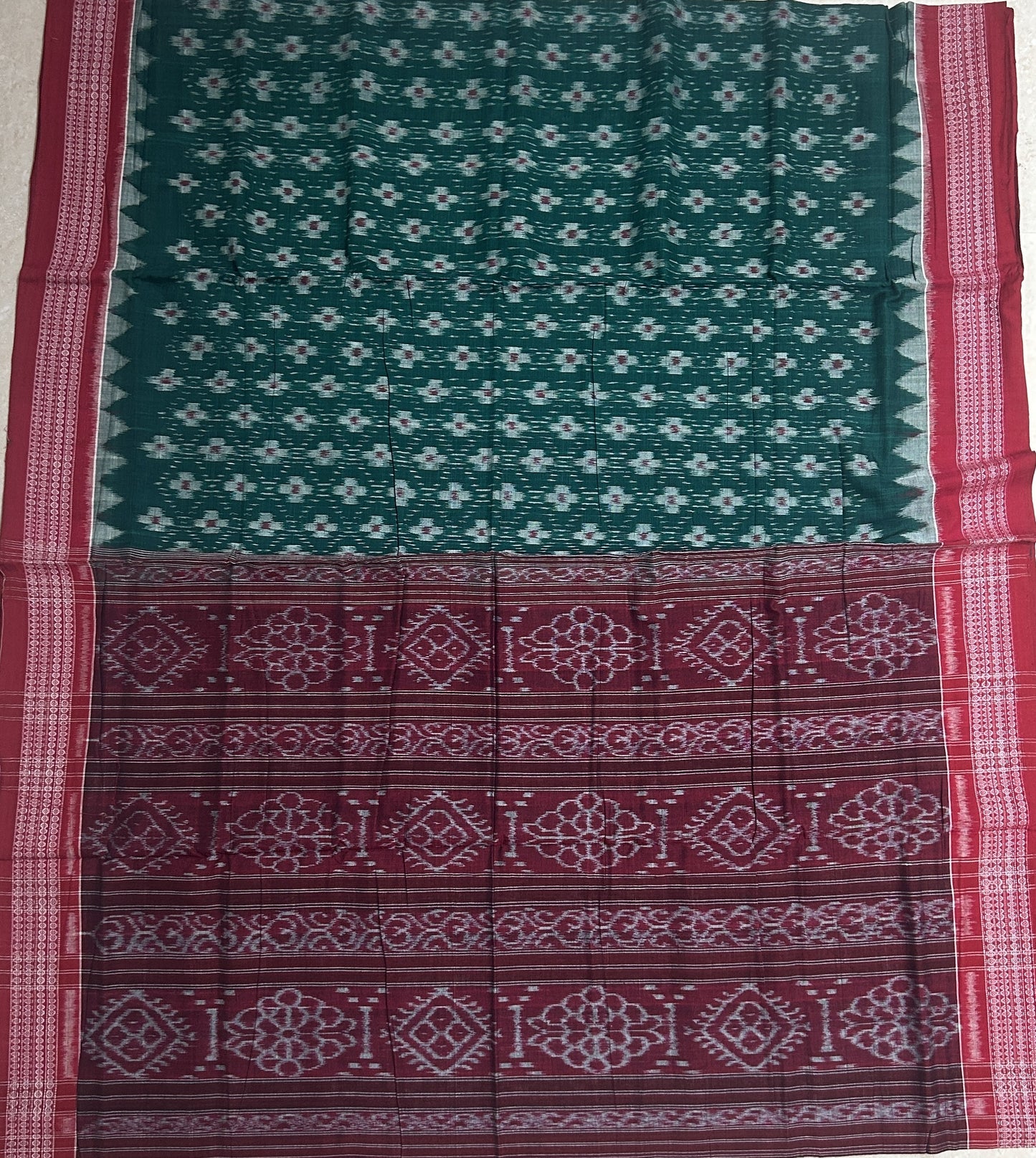 Odisha handloom Sambalpuri Bandha Pasapalli Design Exclusive Cotton Saree