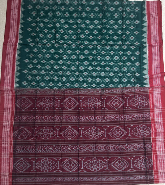 Odisha handloom Sambalpuri Bandha Pasapalli Design Exclusive Cotton Saree