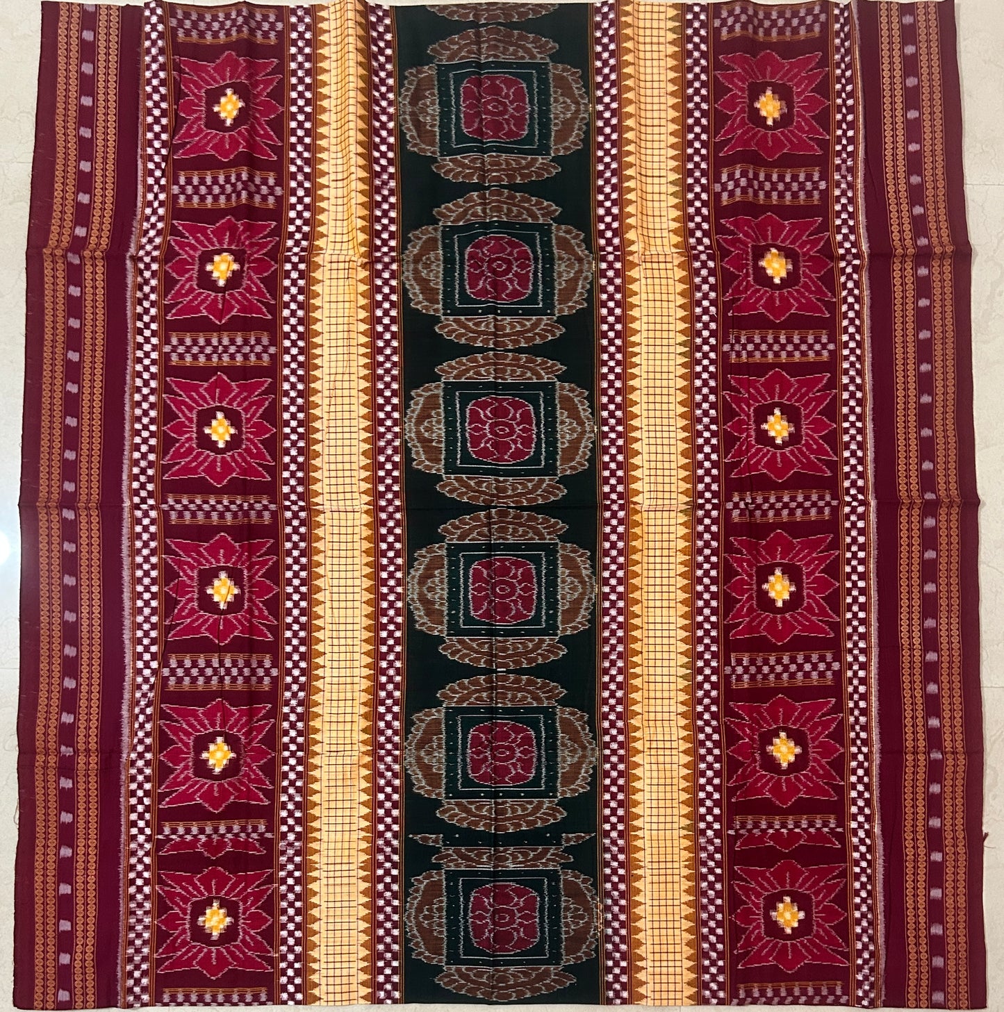Odisha handloom Sambalpuri Sustainable Style Pure Cotton Saree