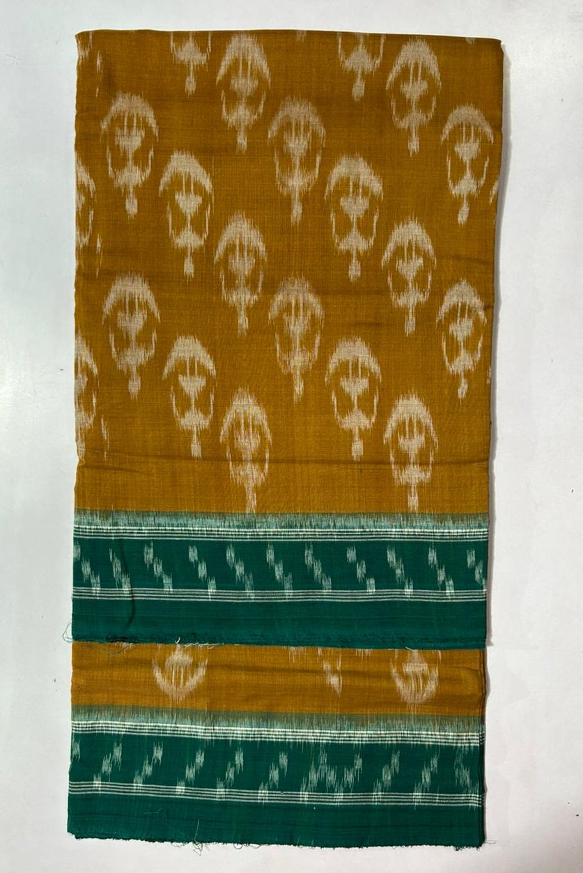Odisha handloom Plain cotton nuapatna bandha temple border saree