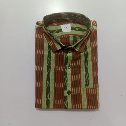 Odisha Handloom maniabandha Pure Cotton Material Half shirt