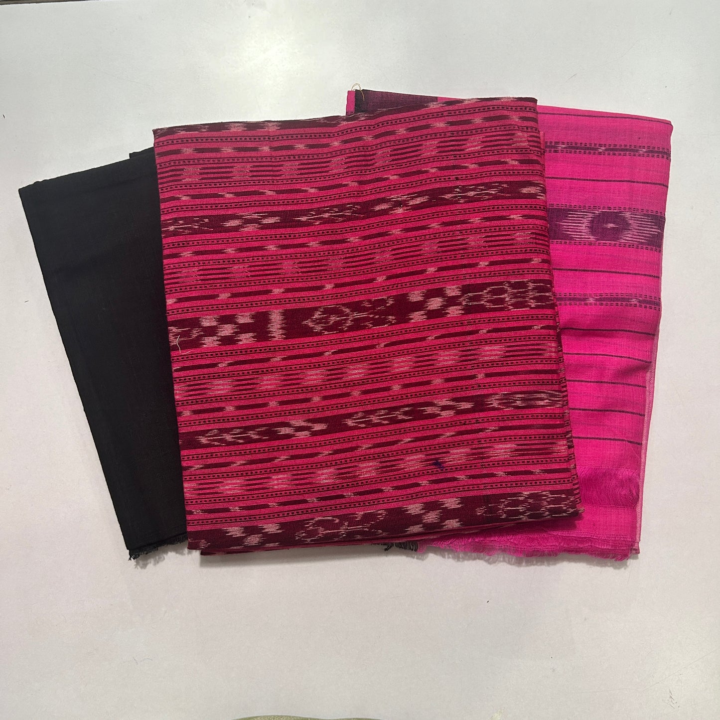 Odisha Handloom Sambalpuri Ikkat cotton design ladies unstitched dress set