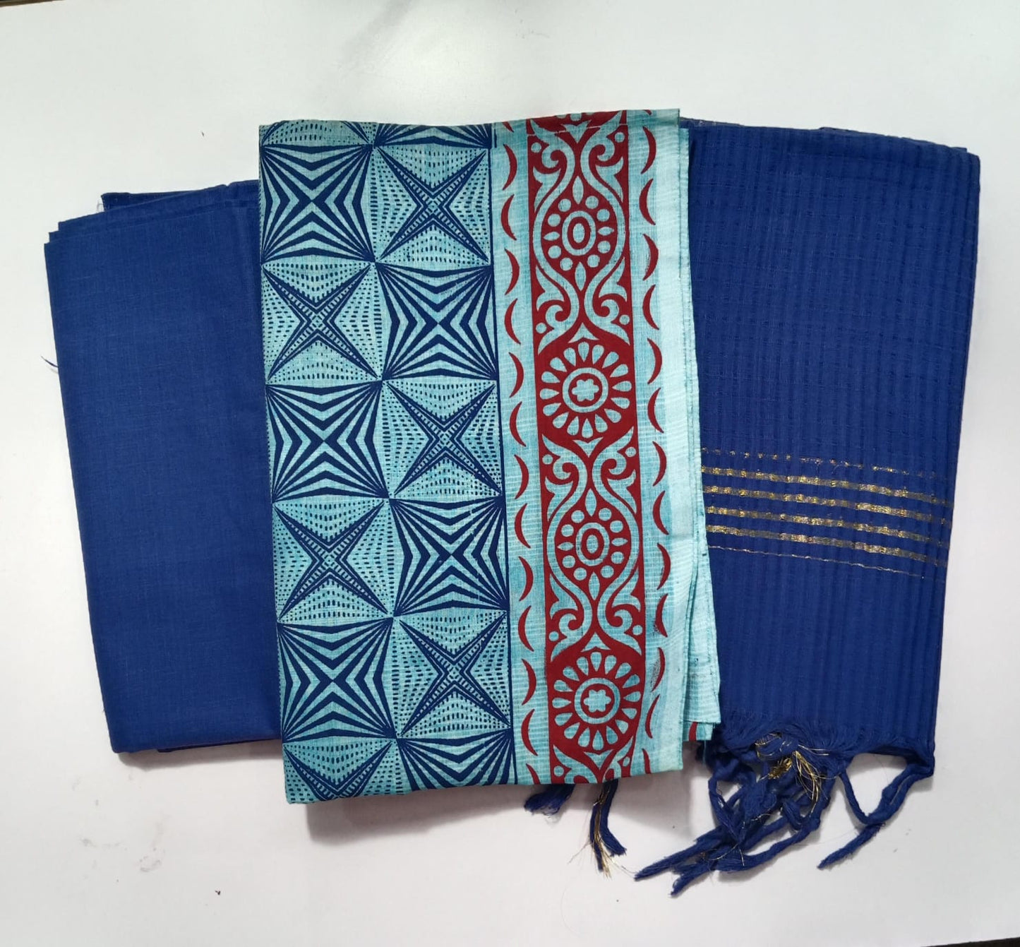 Telengana Handloom Pochampally Mangalgiri South Cotton Dress Set for Girls