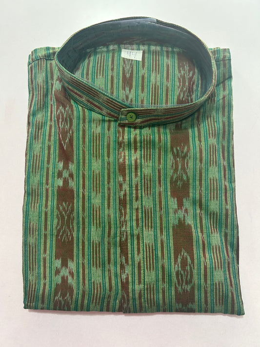 Buy Our men's cotton kurtas which showcase an exquisite blend of odisha handloom traditional elegance and contemporary style