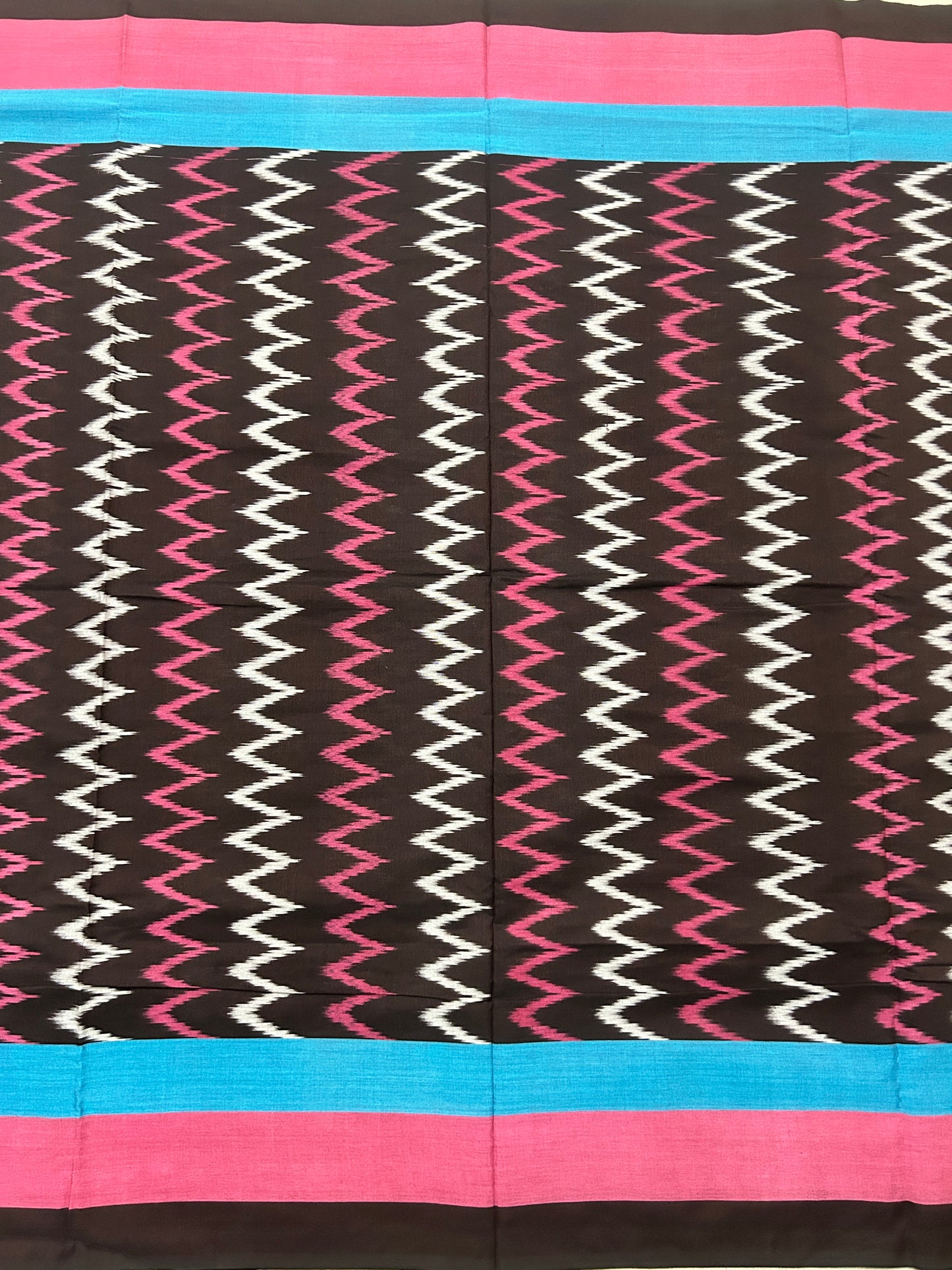 Pochampally Handloom Ikat work Pure authentic geomatric pattern telengana cotton saree