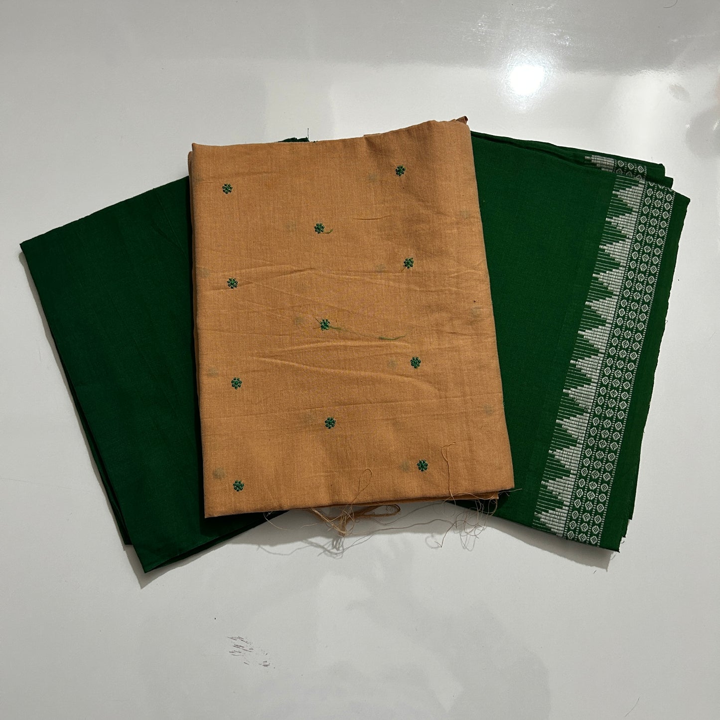 Odisha Handloom Maniabandha Latest cotton unstitched dress set