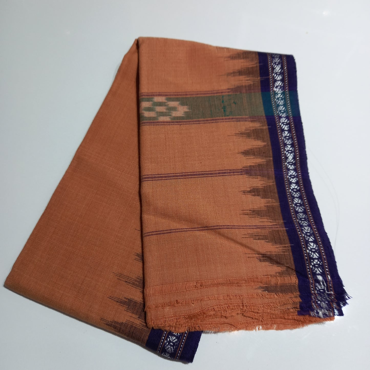 Buy Odisha Sambalpuri Fine Quality Hand Woven Pure Cotton towel Beautiful Border handloom Gamcha