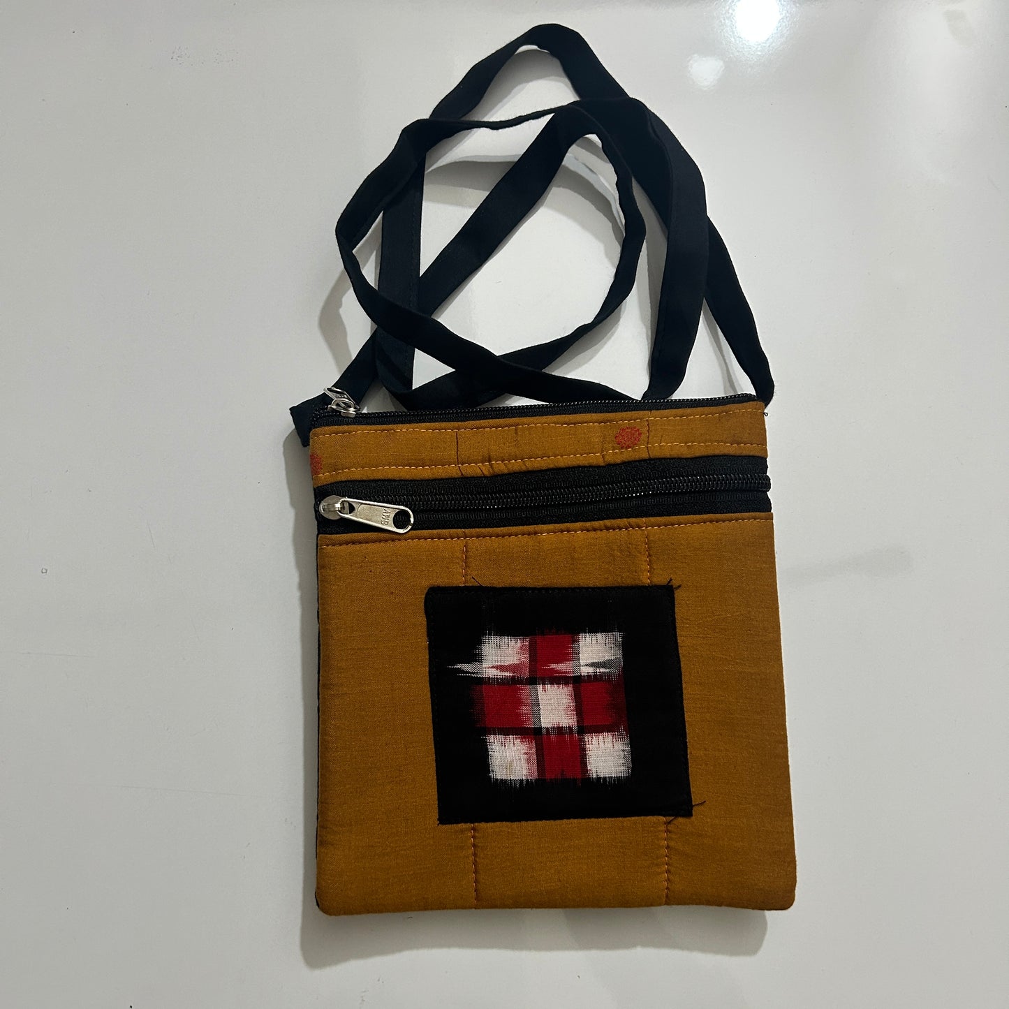 Odisha handmade handloom pasapalli design ikkat work top quality soulder bag for travelling