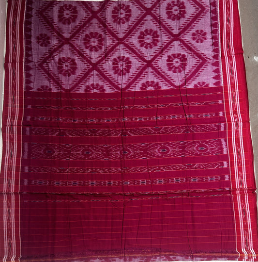 Odisha Handloom Sambalpur Bargarh Ikat Cotton Latest Tarabali design Saree