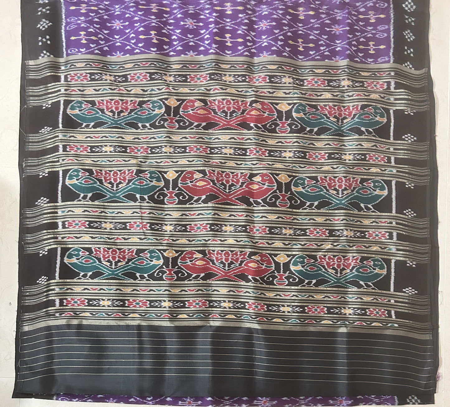 Odisha Handloom Modern design new bandha ikat Sambalpuri Pata Silk Saree