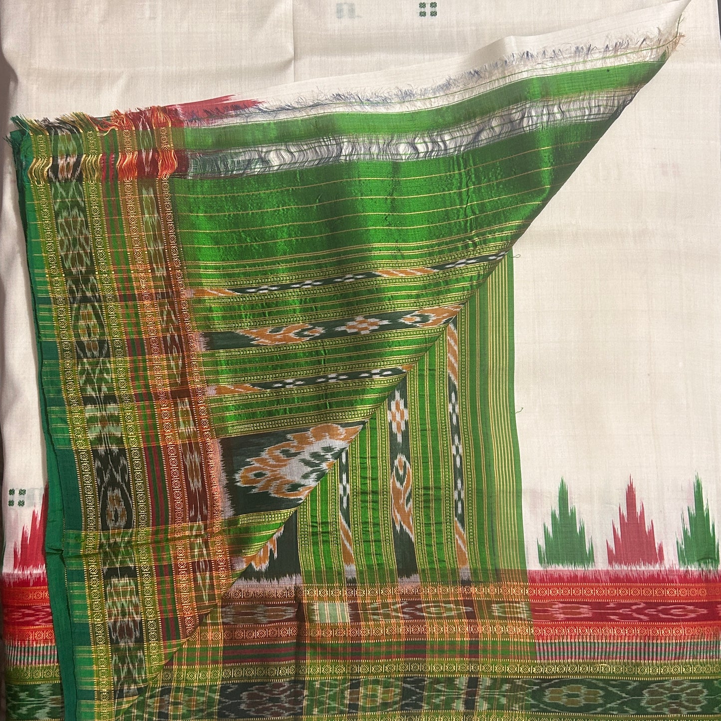 Shop latest collection of handloom nuapatna ikat bandha silk saree from odisha