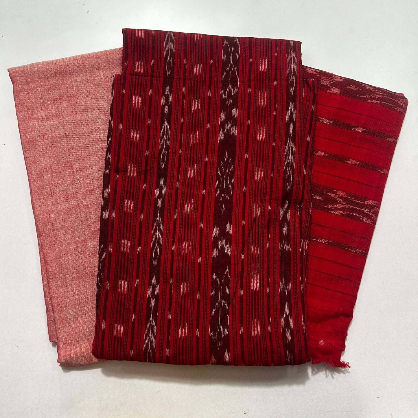 Odisha Handloom Pure Sambalpuri Cotton Ladied Dress Set : Unstitched Dresses Material Set