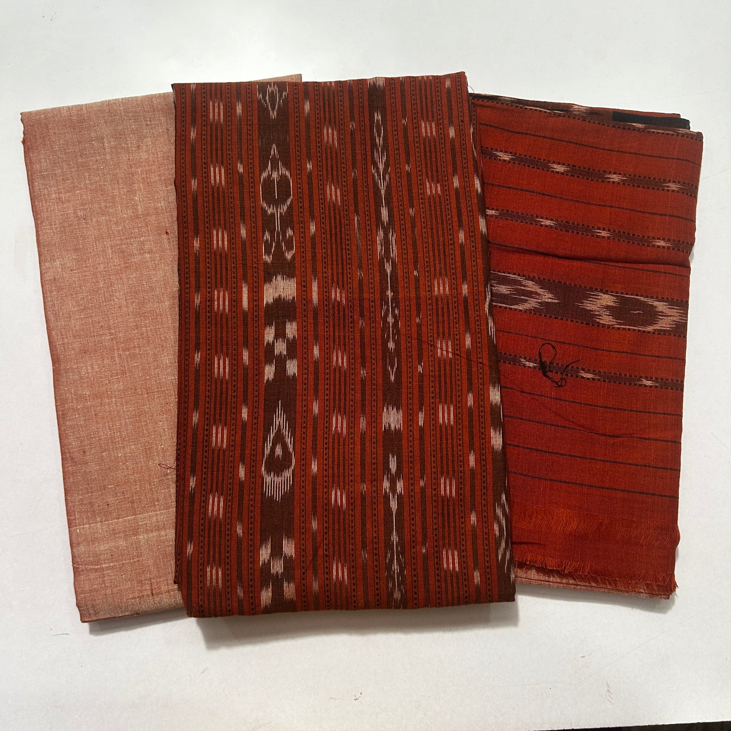 Odisha Handloom Unstitched Sambalpuri 3 Set Salwar Kameez Dress Set for Office Women