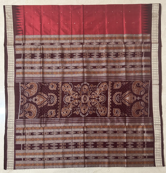 Buy Bomkai Odisha Handloom Pure Silk Sonepuri Saree from New Collection