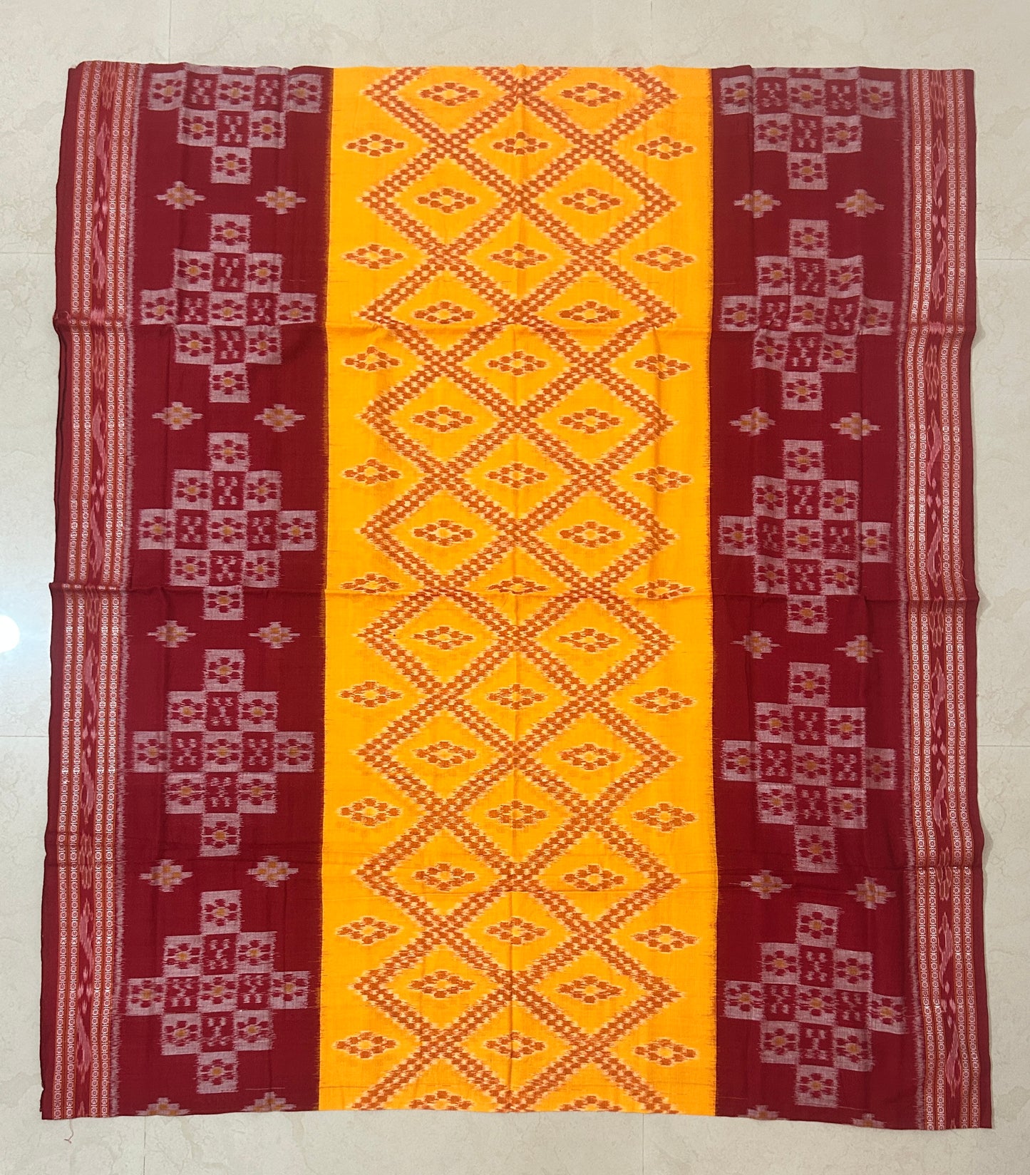 Odisha handloom Plain cotton nuapatna bandha temple border saree