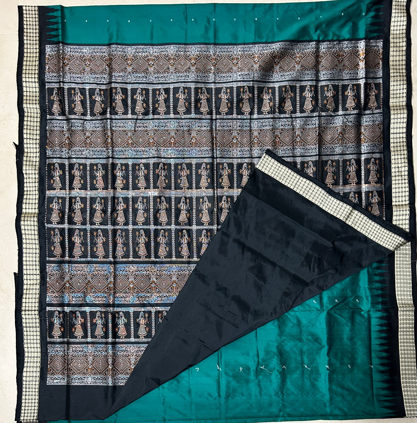 Odisha Handlooom Bomkai handloom Silk buti design party wear wedding saree