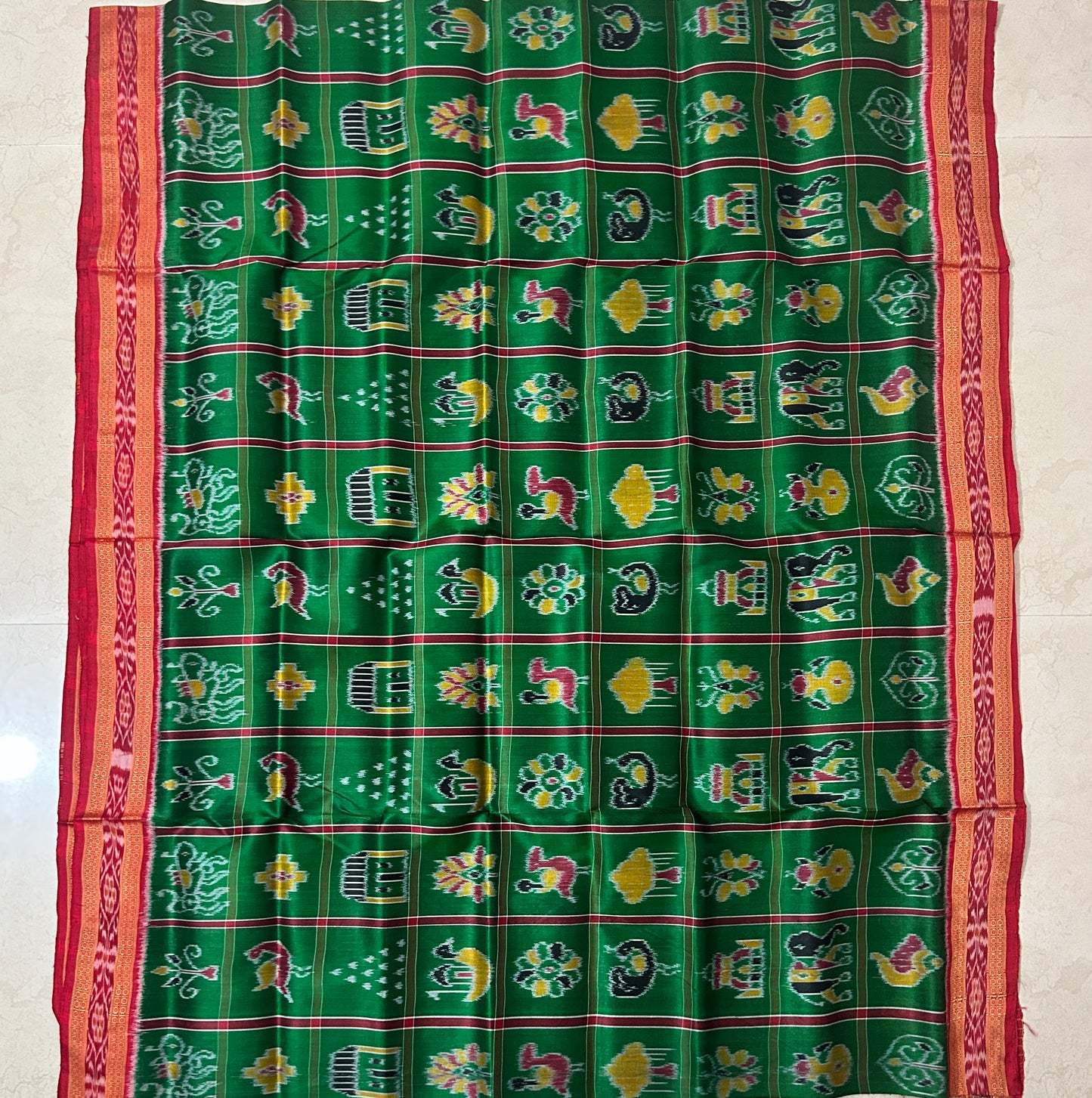Buy Odisha handloom pure Khandua Nabakothi silk saree for women from Nuapatna weavers