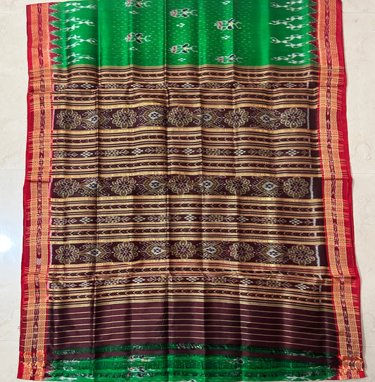 Odisha Handloom Ikat nuapatna khandua Patu silk saree for wedding function