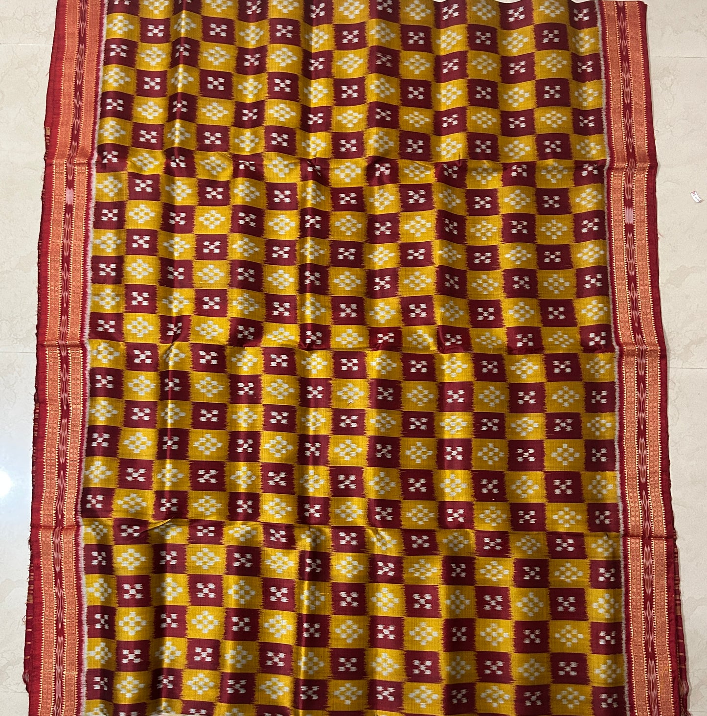 Buy Indian best quality ikat khandua odisha handloom silk saree from nuapatna weaver