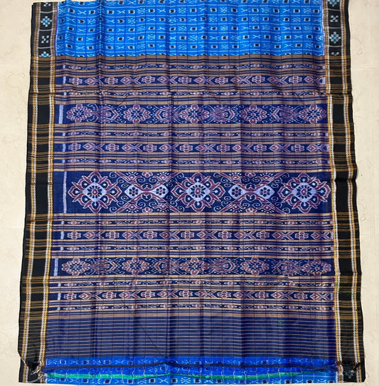 Odisha Handloom Ikkat khandua silk pure pata saree from nuapatna