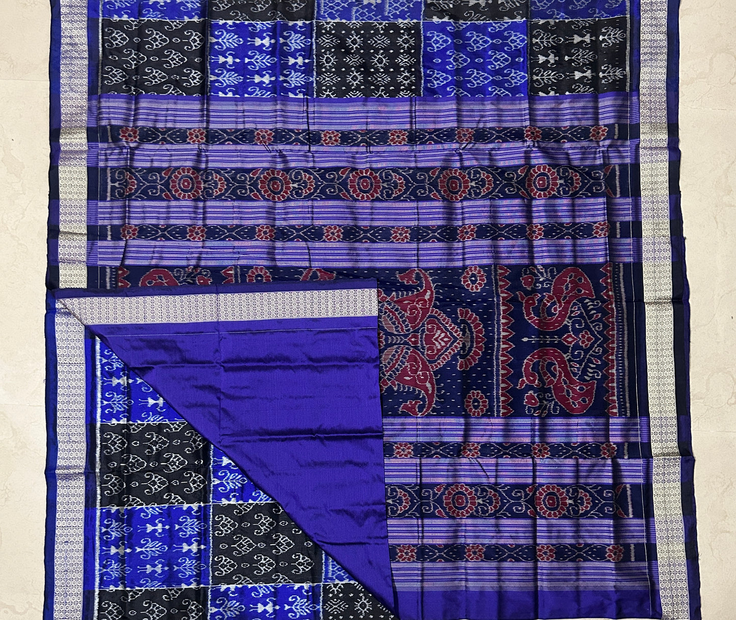 Original Sambalpuri bandha Saree : Odisha handloom Silk Saree for Casual College Wear