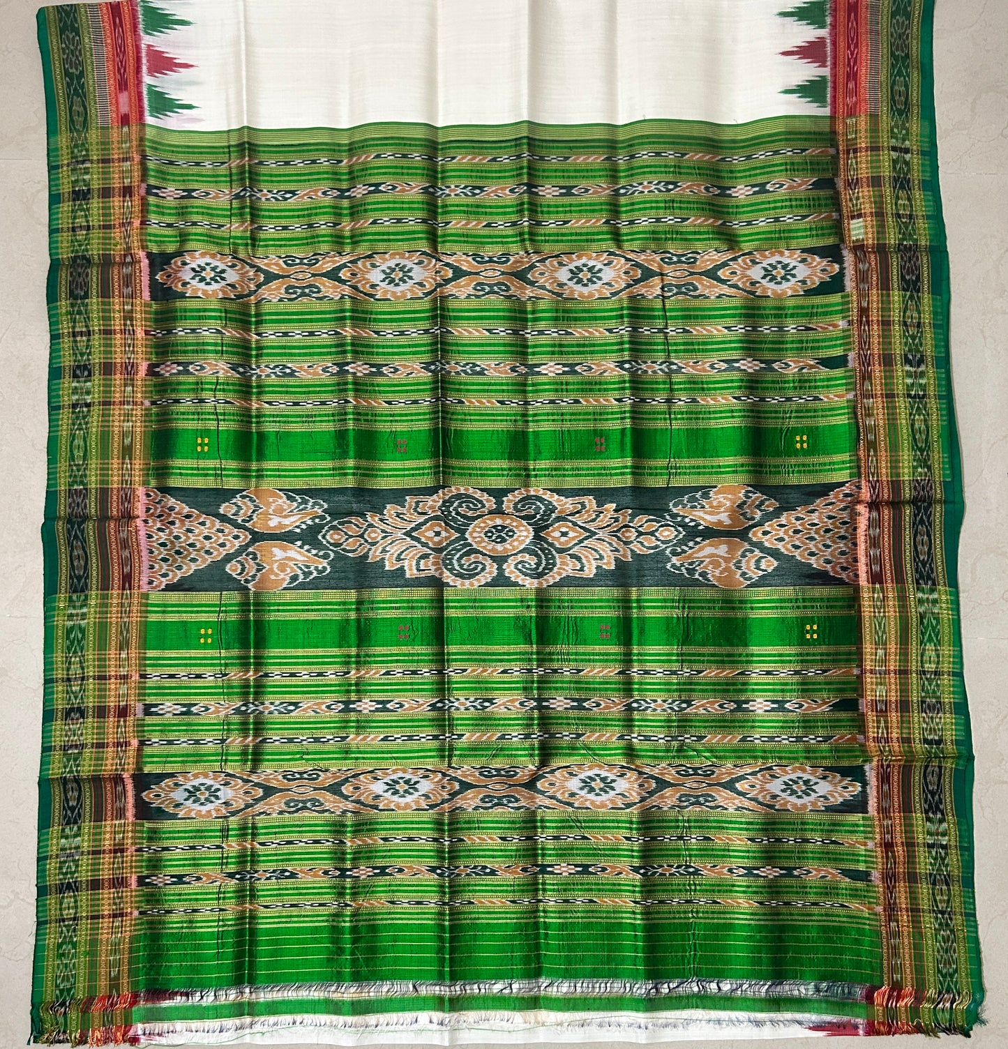 Shop latest collection of handloom nuapatna ikat bandha silk saree from odisha