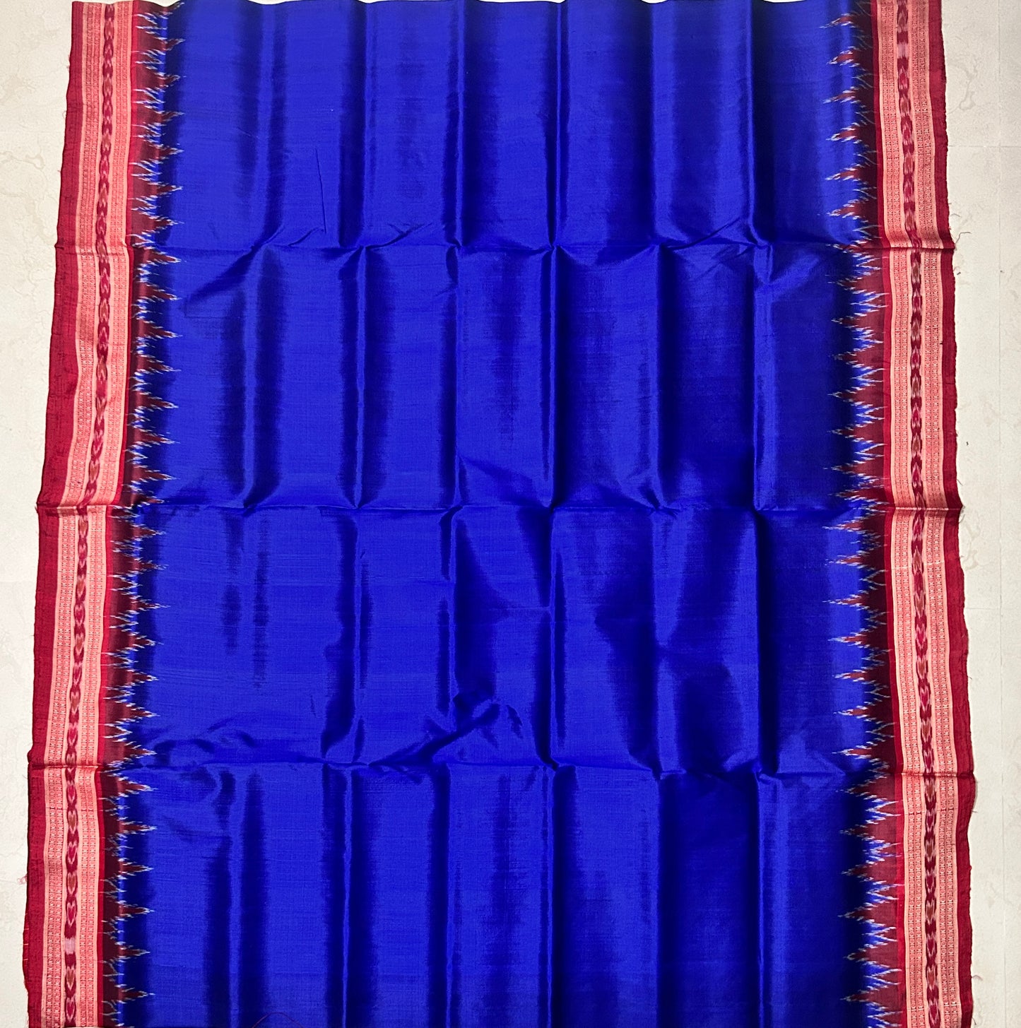 Buy Odisha Handloom Pure Silk Nuapatna Plain Khandua ikat saree for women