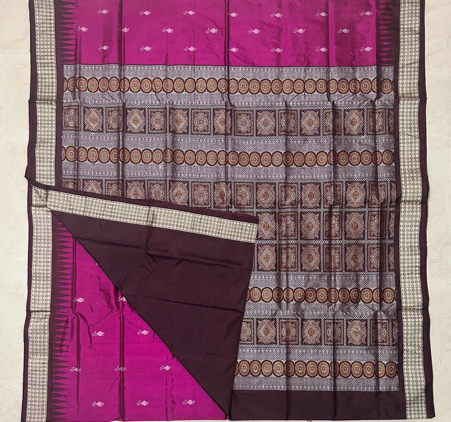 Buy Pure Handloom Weave authentic Odisha Sambalpuri Handloom Silk Saree