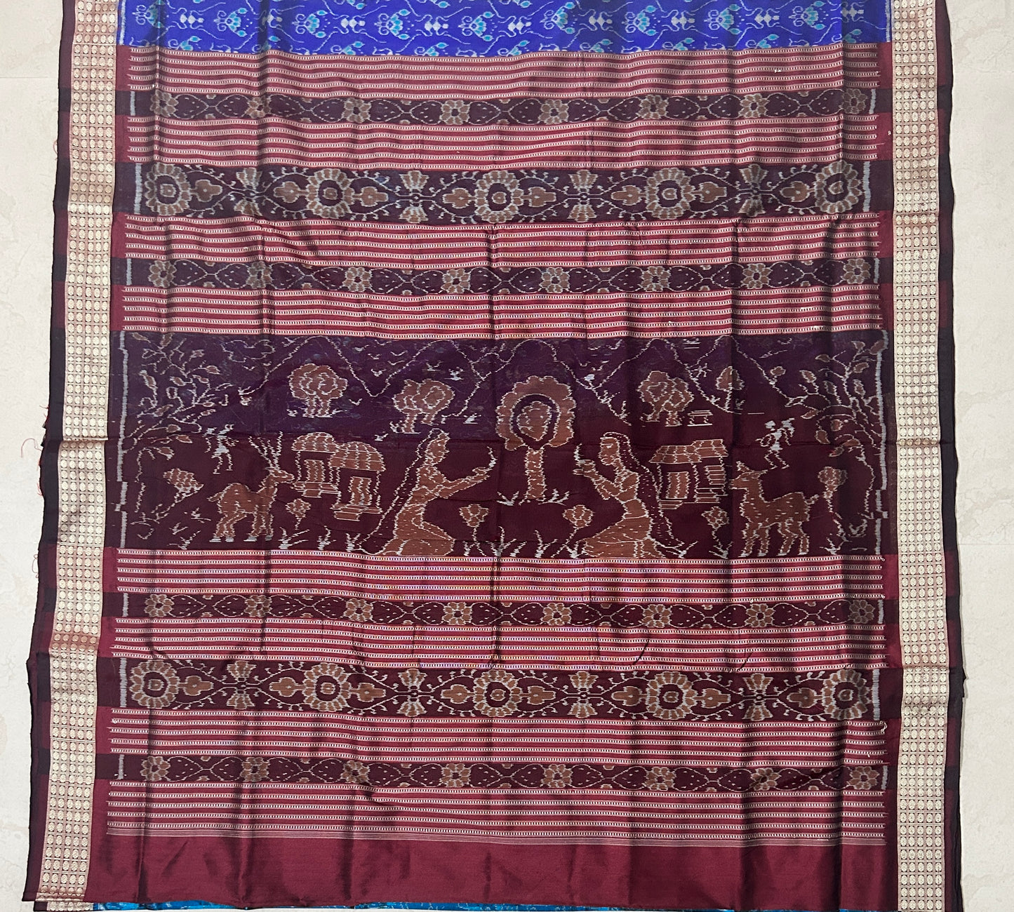 Odisha Handloom Sambalpuri Silk New Pattern handwoven Saree for Marriage Parties