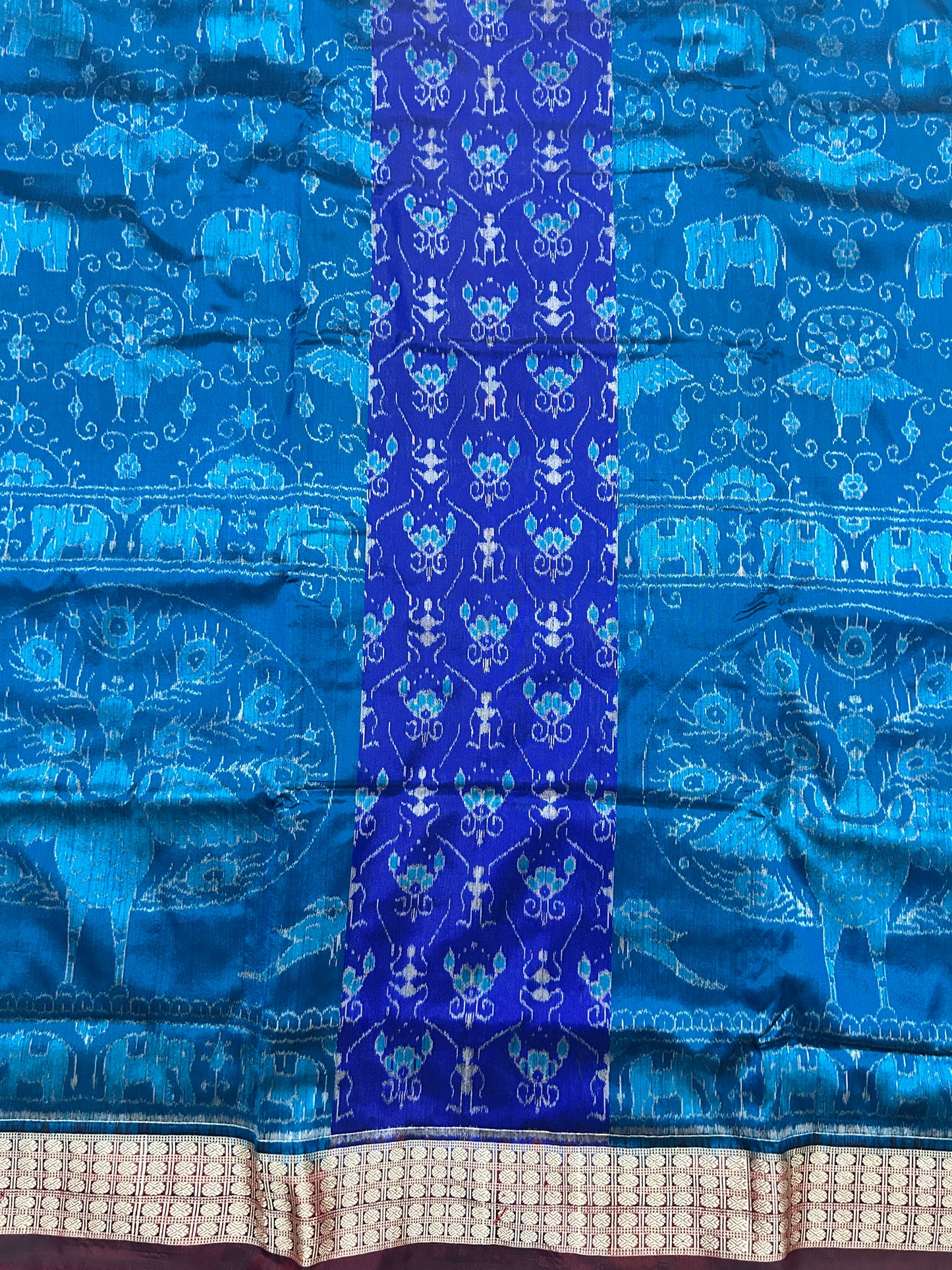 Odisha Handloom Sambalpuri Silk New Pattern handwoven Saree for Marriage Parties