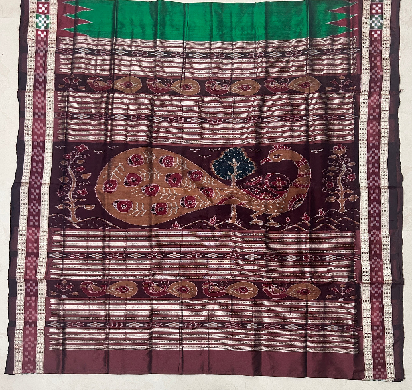 Odisha Handloom Exclusive bomkai Silk Sonepur Pattu saree for wedding