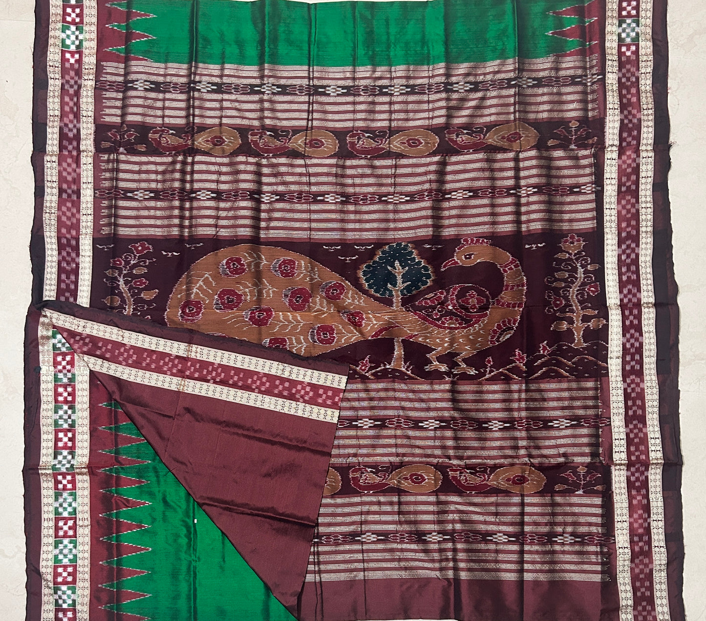 Odisha Handloom Exclusive bomkai Silk Sonepur Pattu saree for wedding