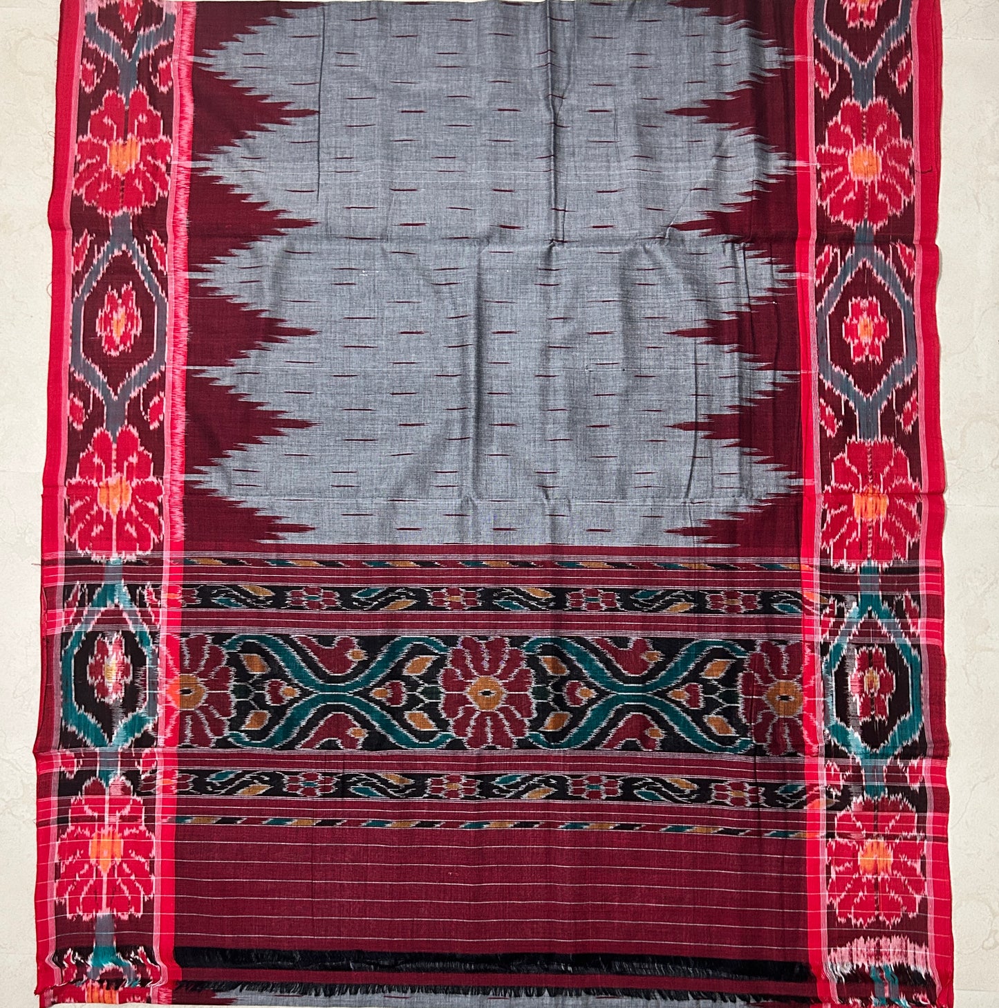 Odisha Handloom Maniabandha Pure ikkat Cotton saree for daily wear