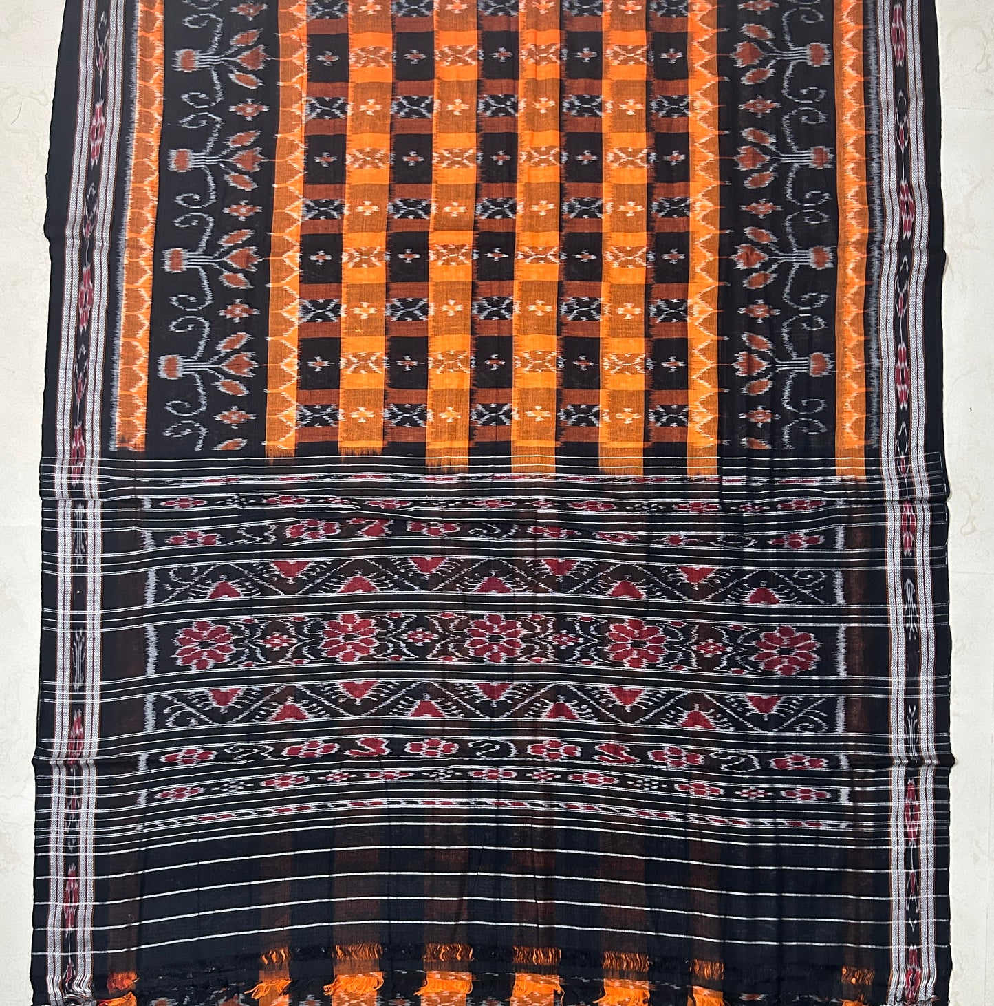 Odisha Maniabandha ikat cotton Handloom pure cotton saree for mother