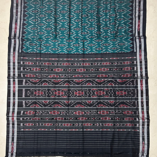 Odisha Ikkat Cotton Nuapatna Famous handloom Saree with special motifs