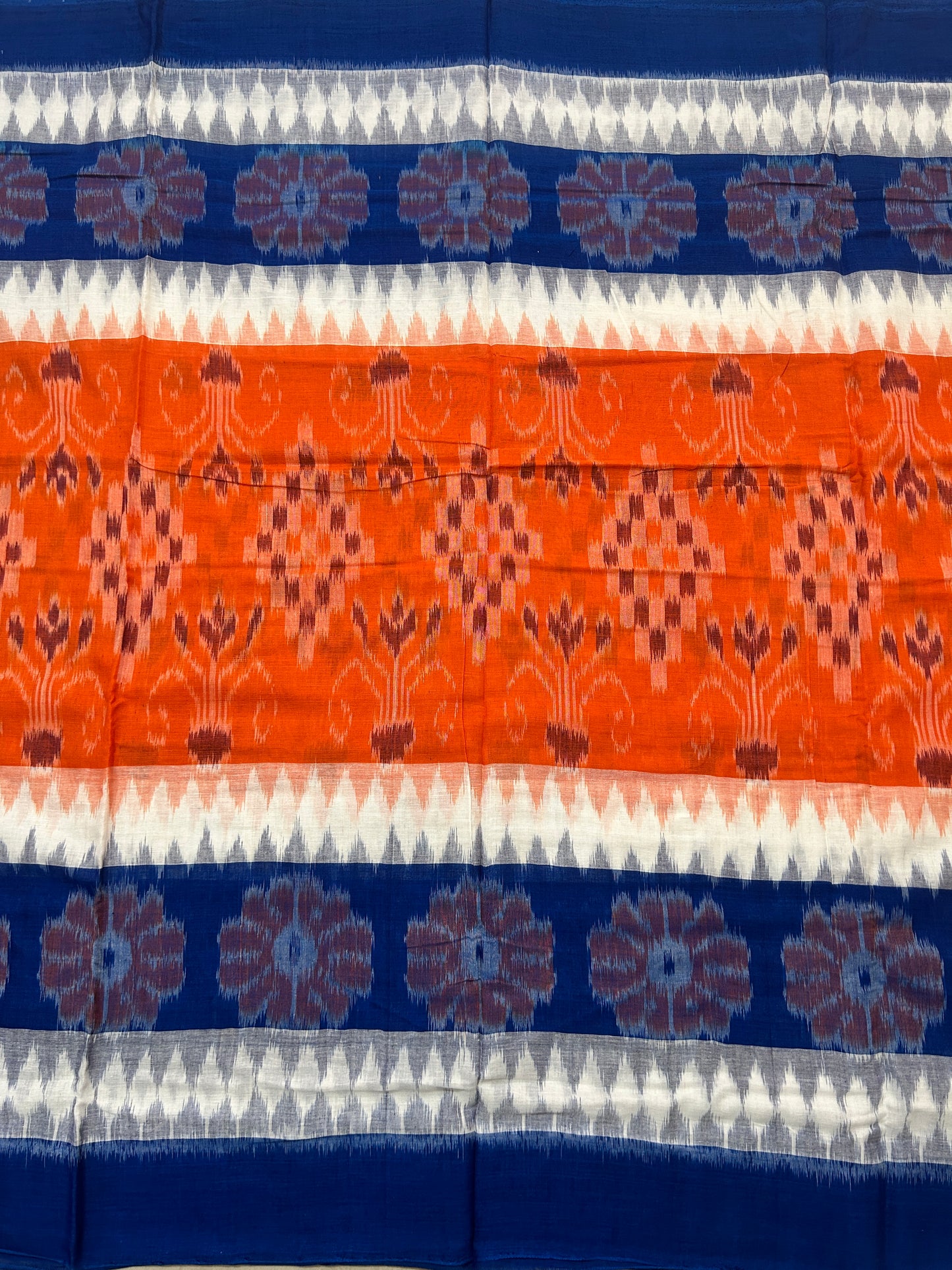 Odisha Handloom Nuapatna multi color ikkat cotton saree for office