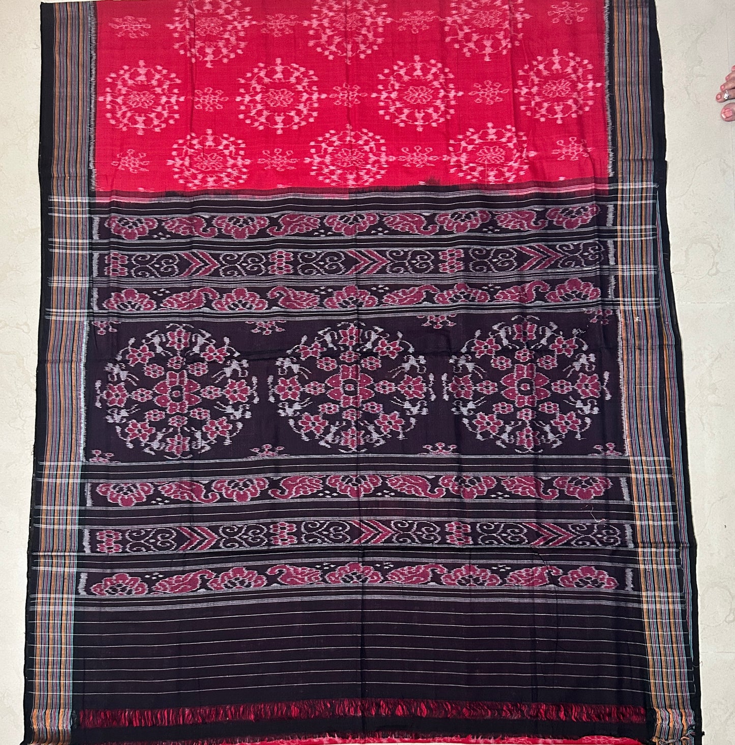 Odisha handloom nuapatna special motifs design cotton saree for women