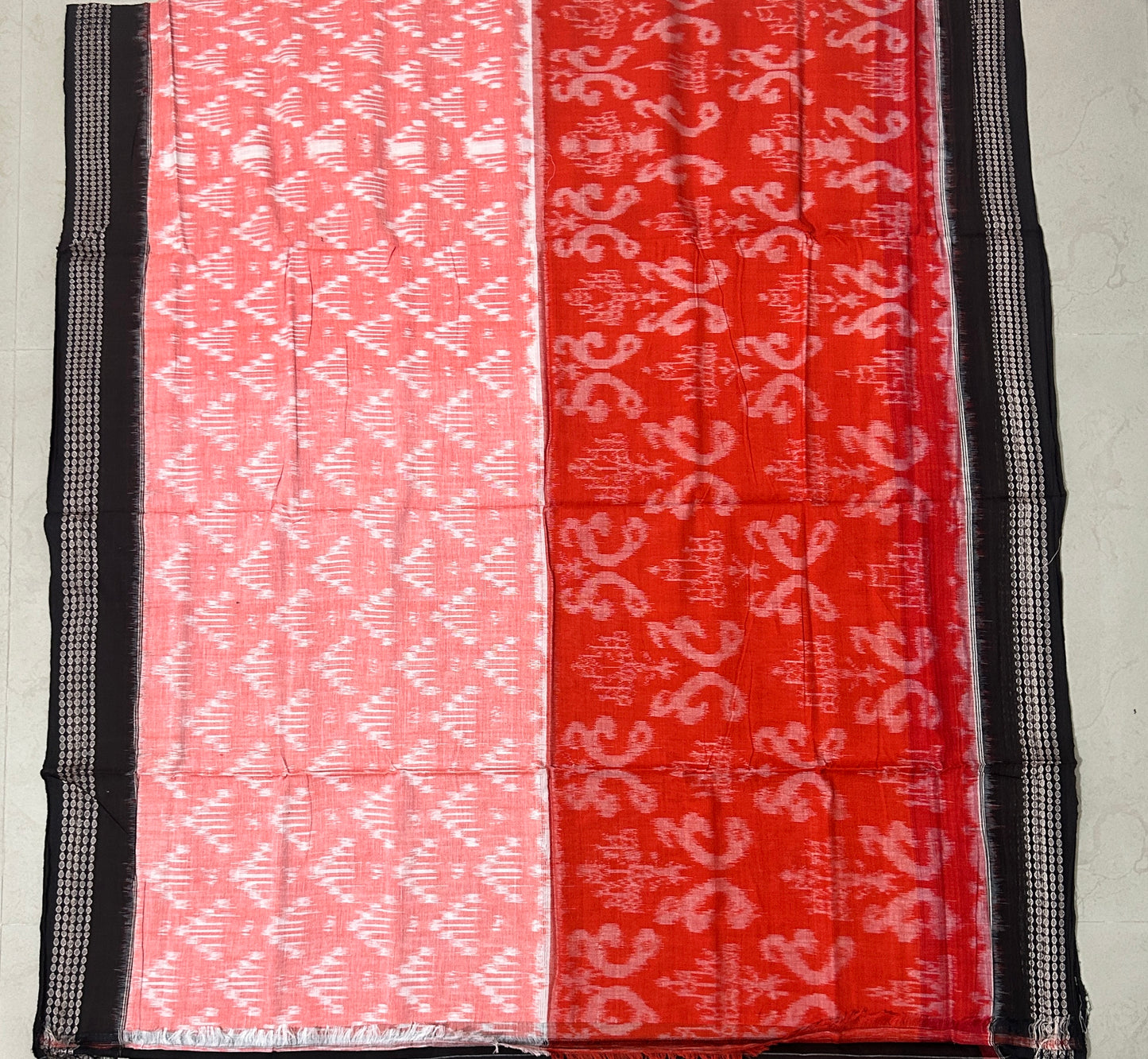 Odisha handloom Sambalpuri Sonepur design bandha cotton saree
