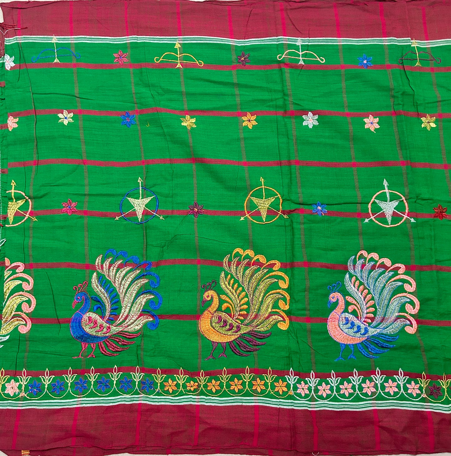 Odisha Handloom Cotton Santhali Saree of Mayurbhanj