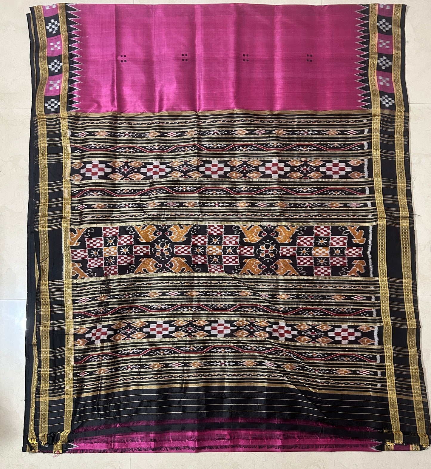 Odisha Handloom Nuapatna Pure Silk Famous Saree from unique collection