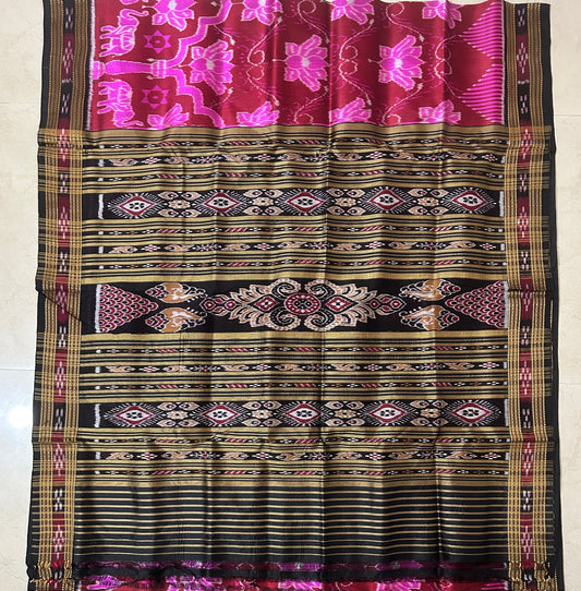 Odisha handloom ikat Pure silk khandua saree from Nuapatna Village