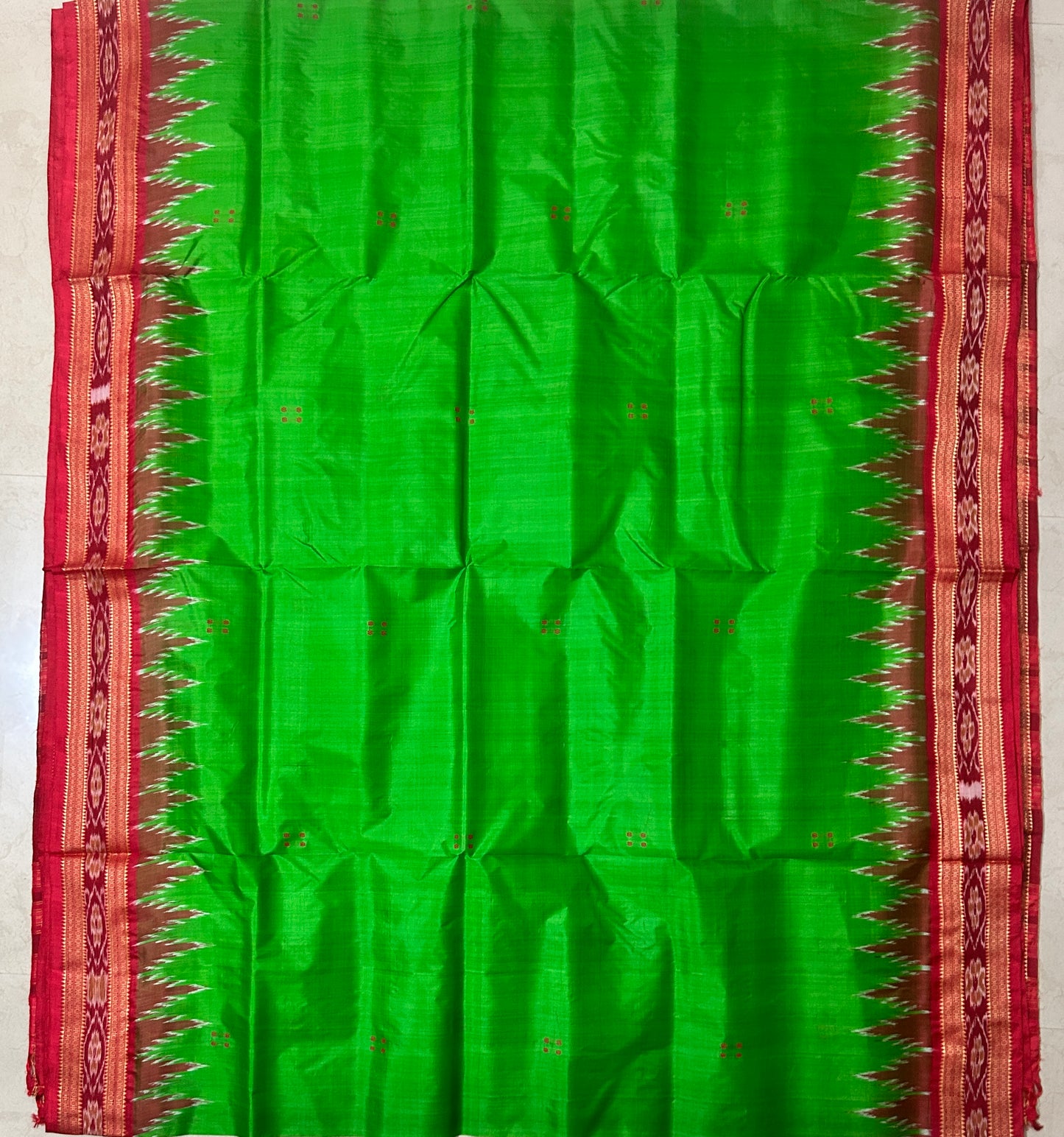 Odisha Handloom Pure Ikkat Nuapatna Bandha khandua Silk Saree