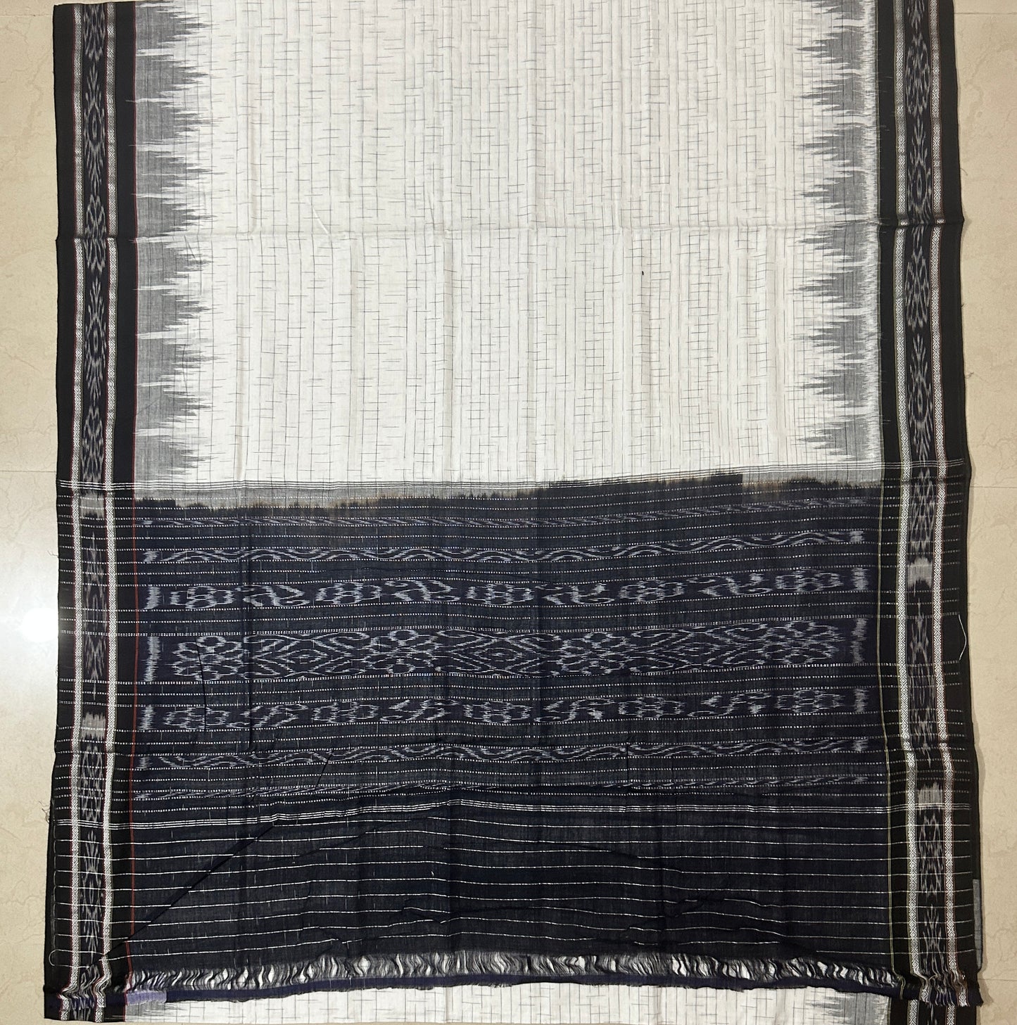 Odisha maniabandha handloom ikat jharana cotton saree for casual wear