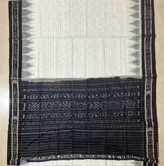 Odisha maniabandha handloom ikat jharana cotton saree for casual wear