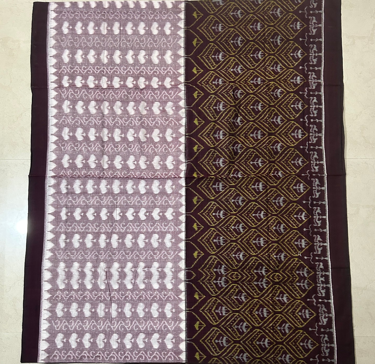 Odisha Handloom Sambalpuri sonepuri design bandha motif cotton saree