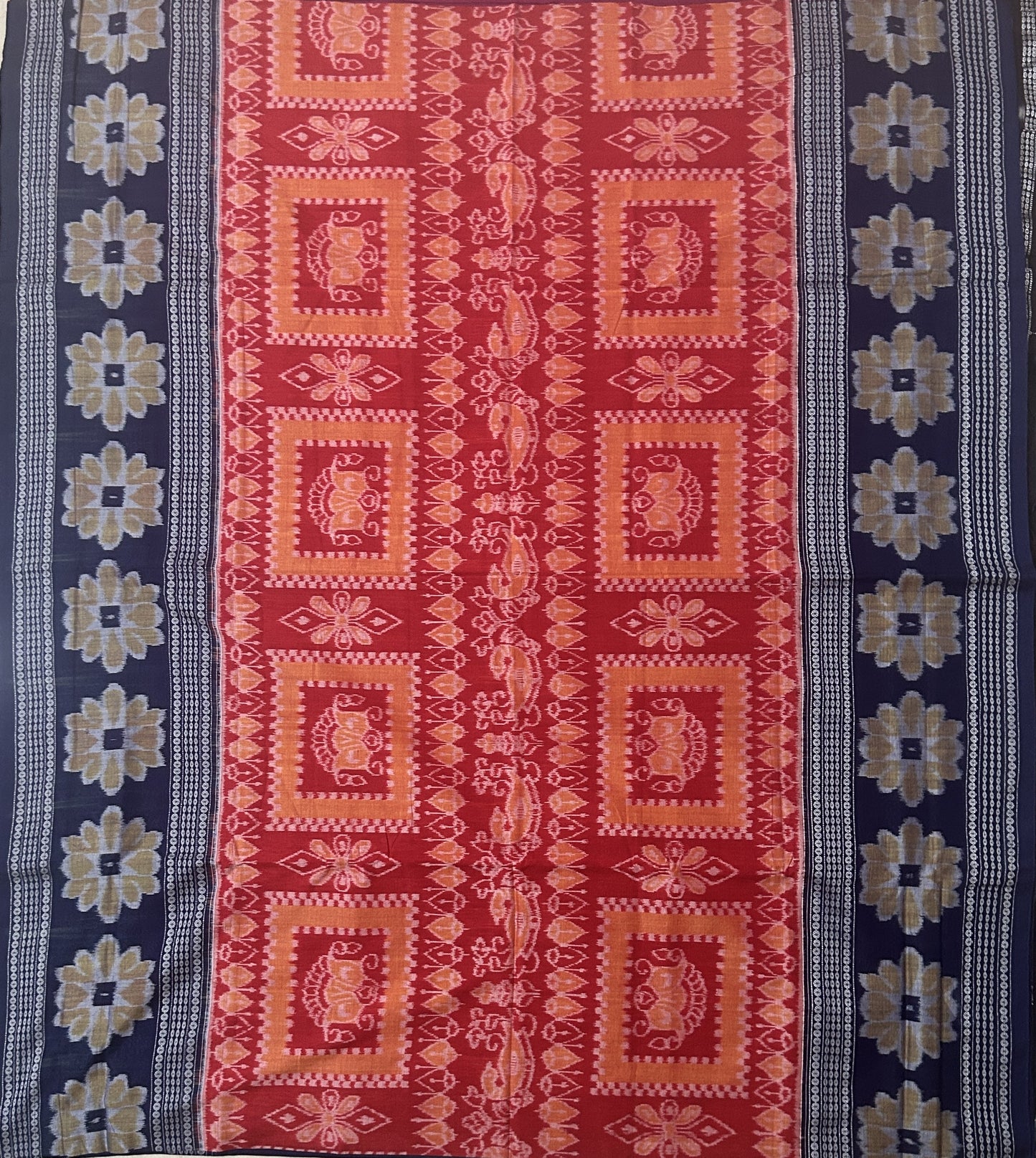 New Style Bargarh Handloom Work Odisha Handmade Bandha Sambalpuri Cotton Saree